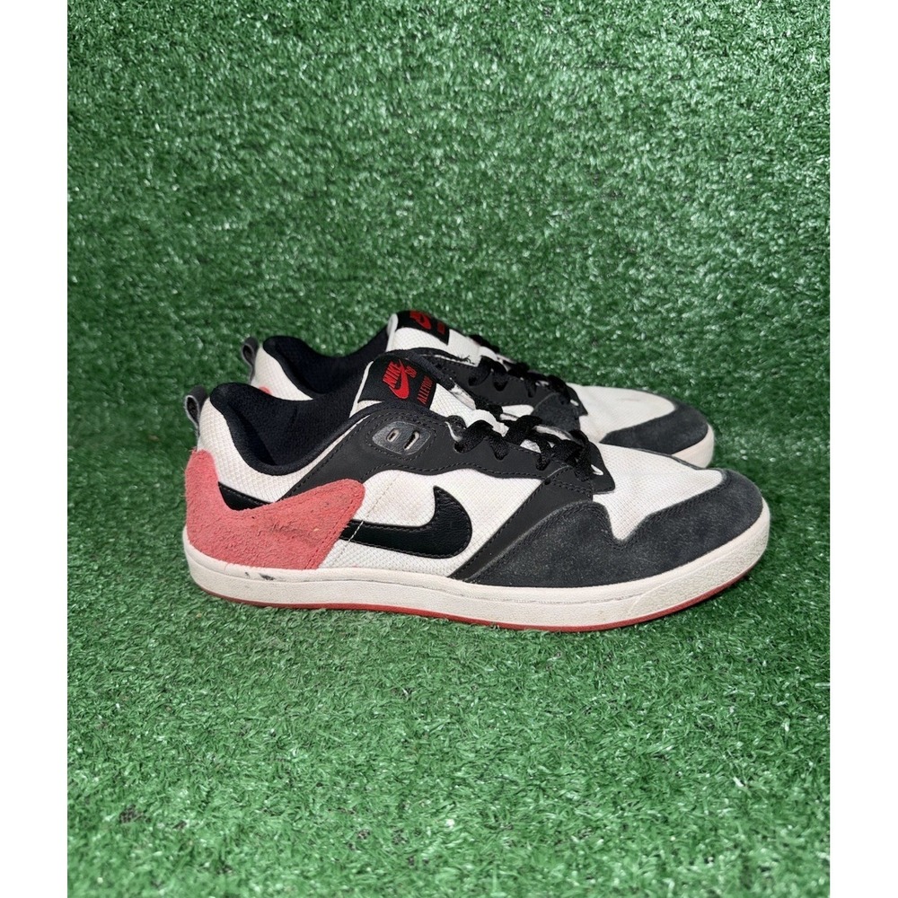 Nike SB Alleyoop Mens Size 7.5 Black Red Skateboard Shoes Sneakers CJ0882-102‎